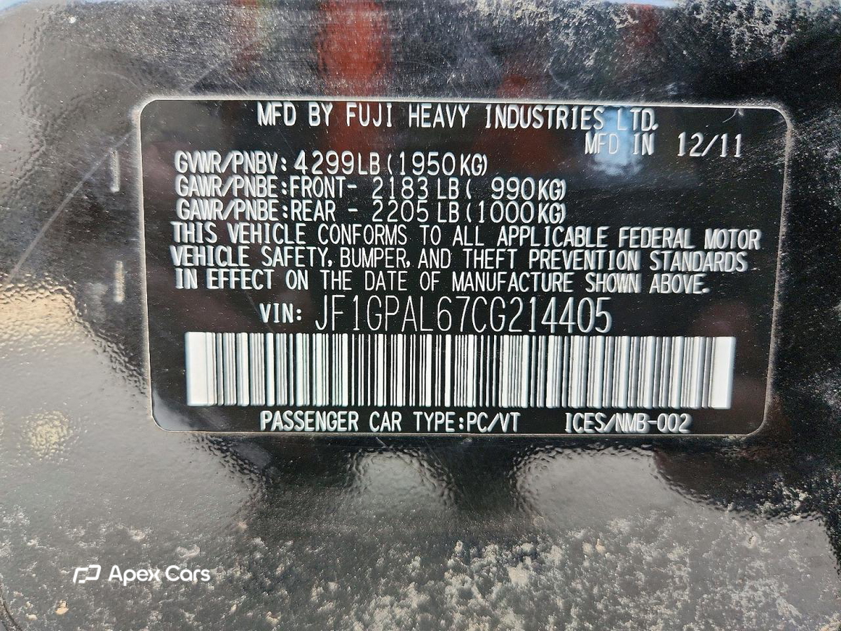Subaru Impreza 2012