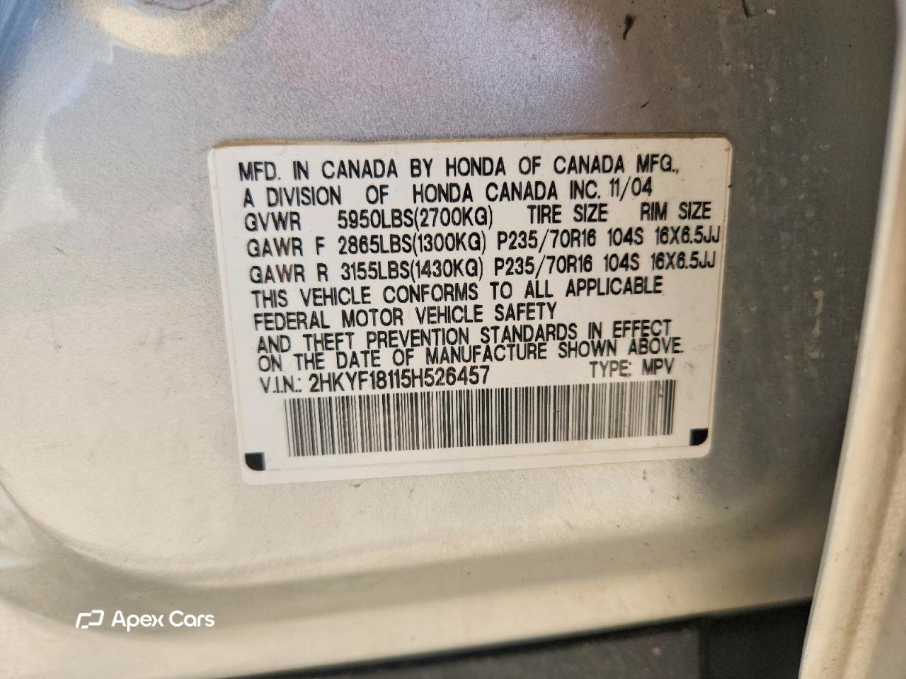 Honda Pilot 2005