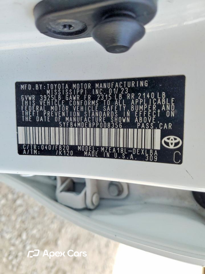 Toyota Corolla 2023