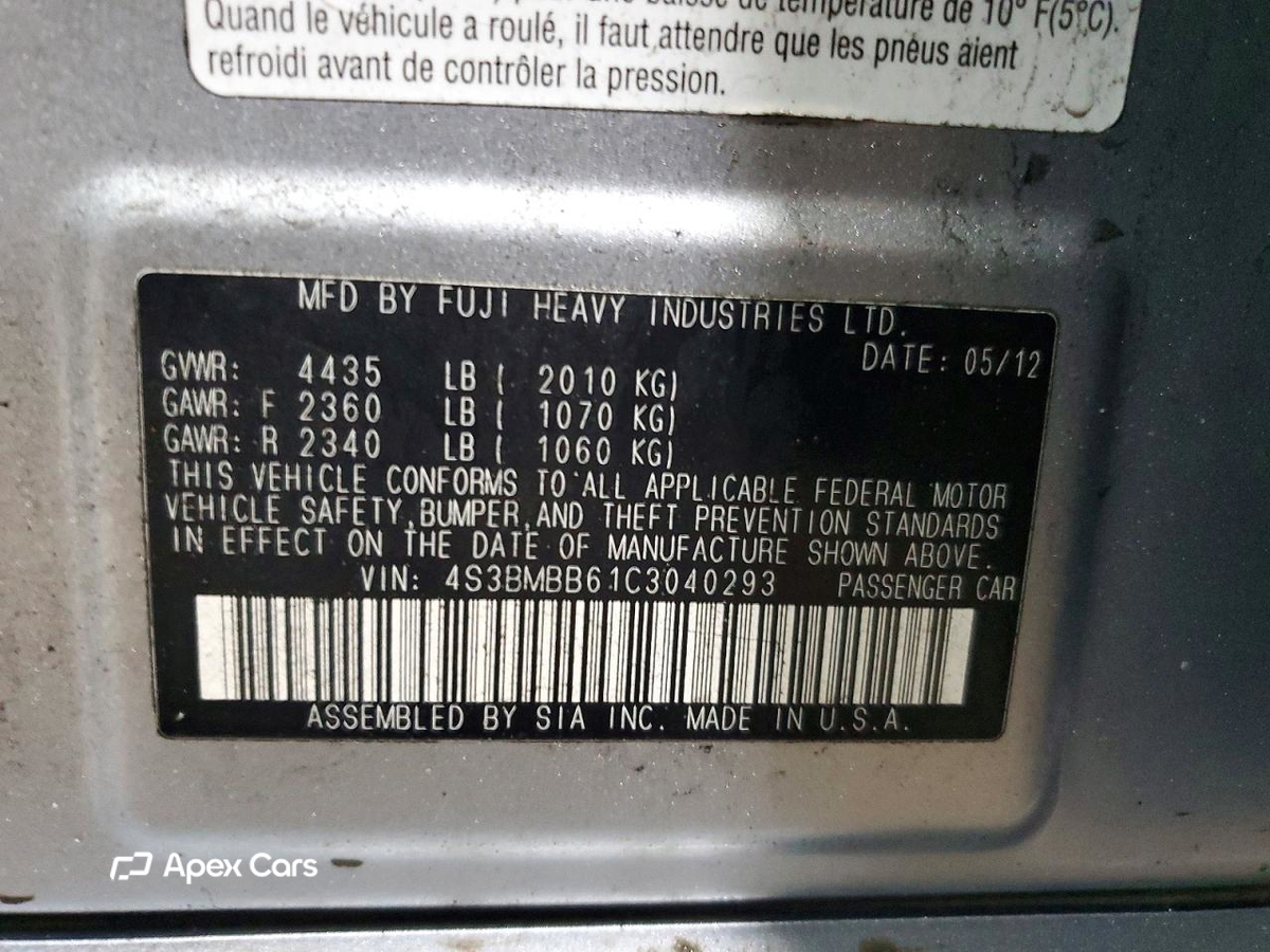 Subaru Legacy 2012