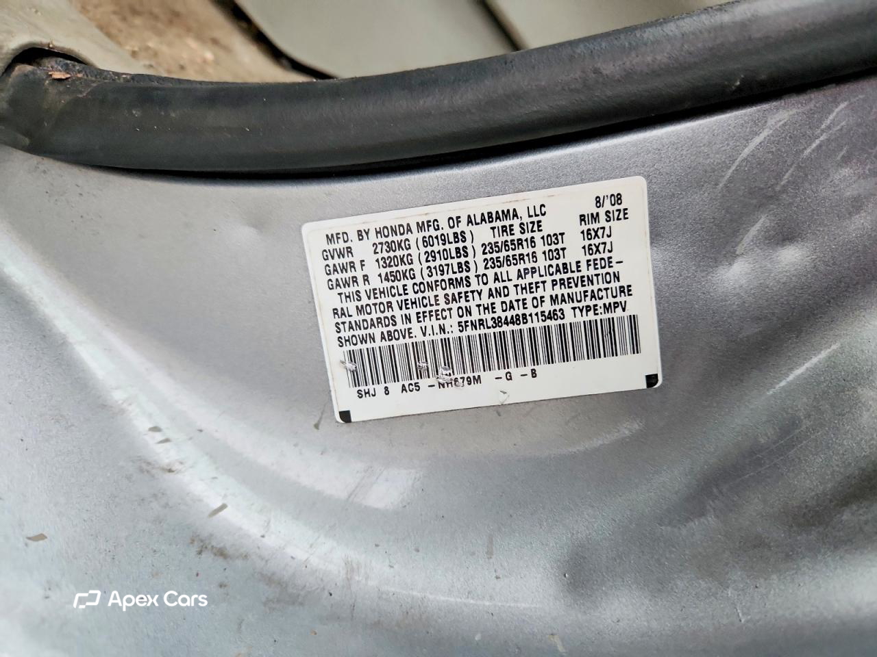 Honda Odyssey 2008