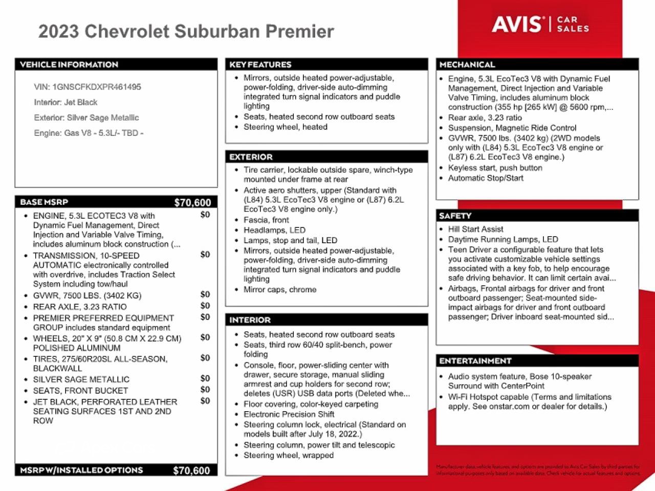 Chevrolet Suburban 2023