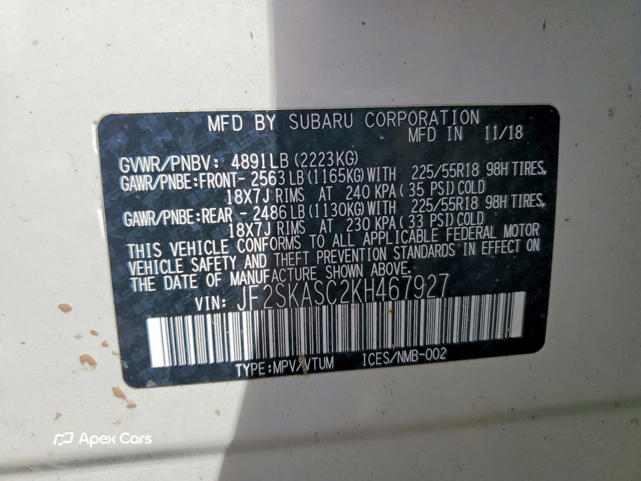 Subaru Forester 2019