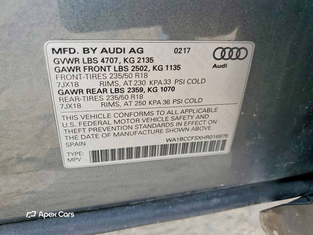 Audi Q3 2017