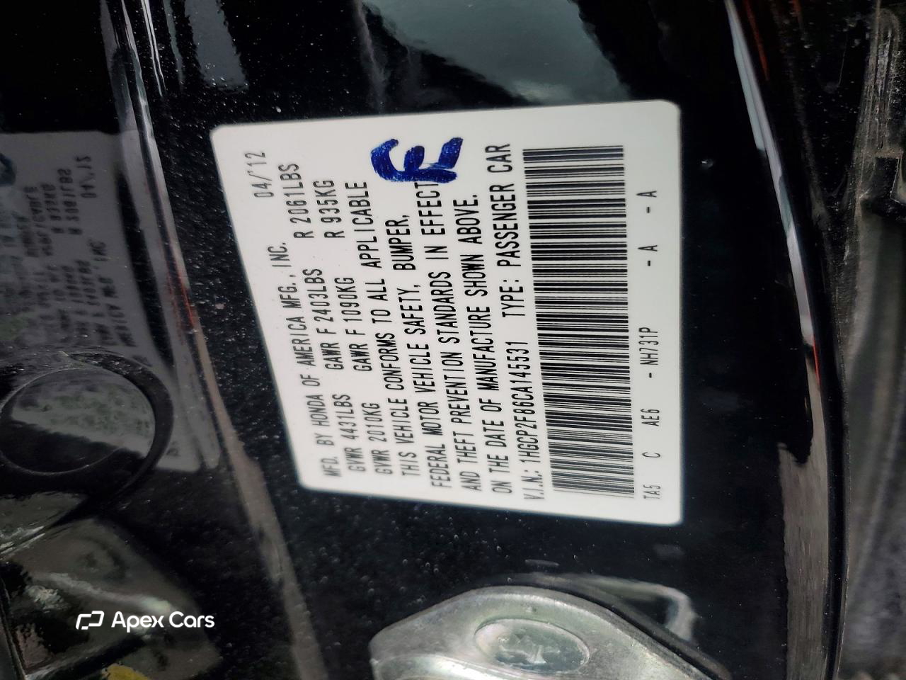 Honda Accord 2012
