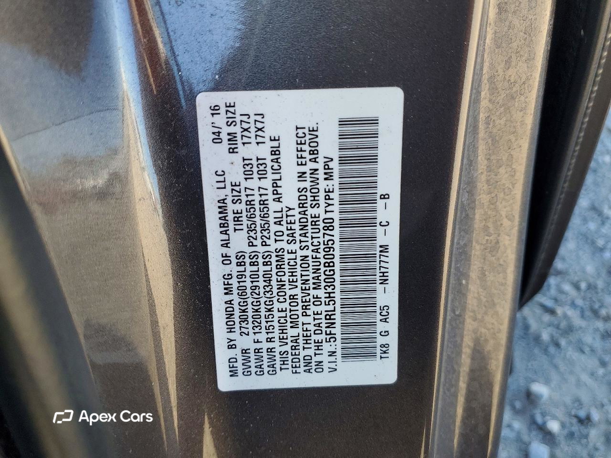 Honda Odyssey 2016