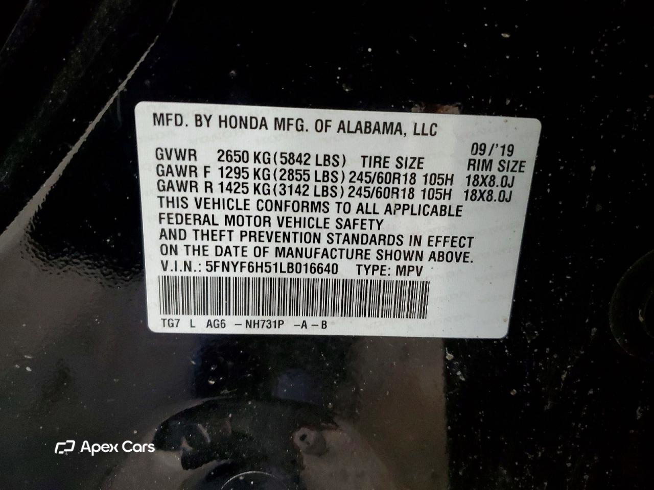 Honda Pilot 2020
