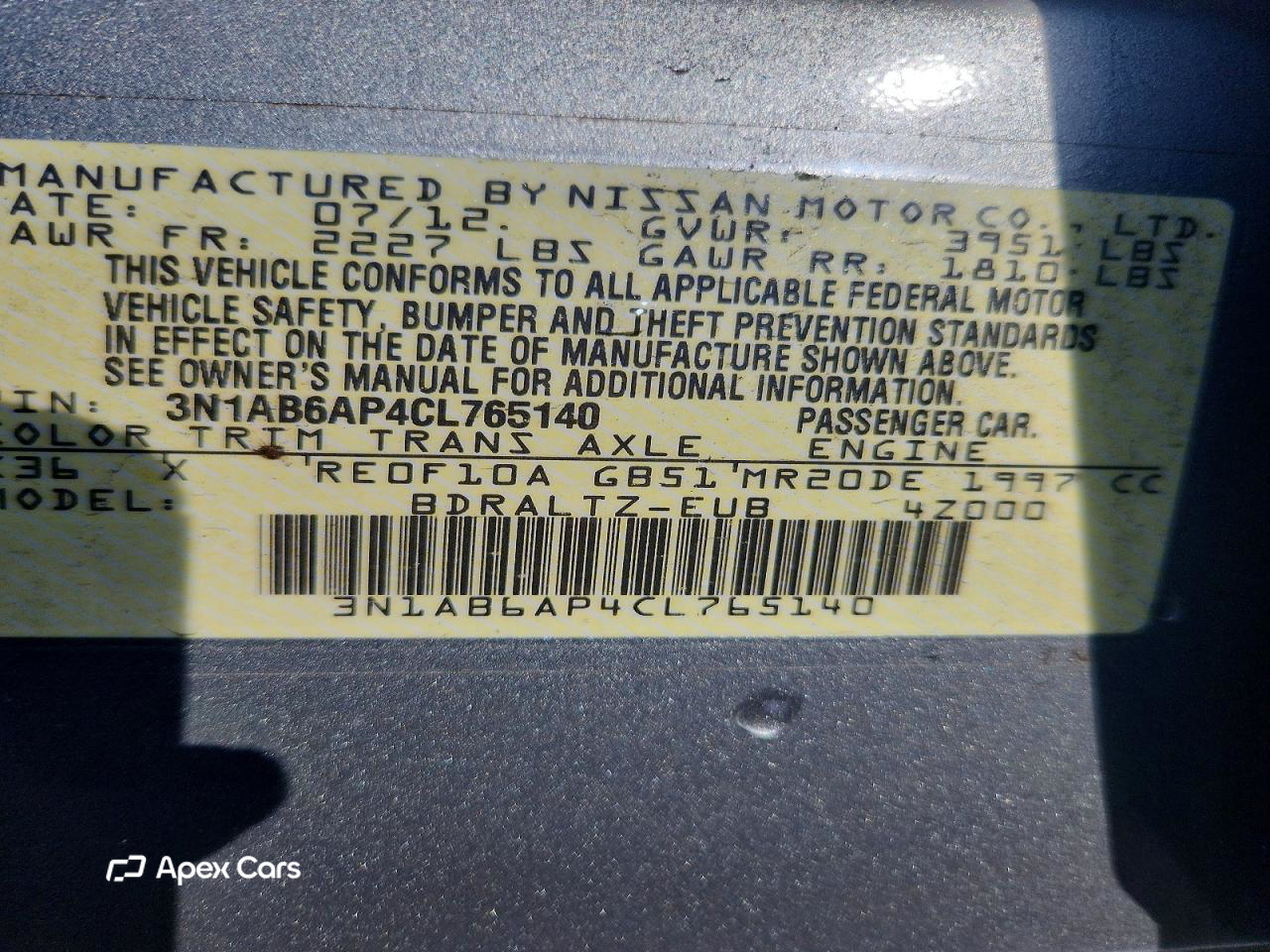 Nissan Sentra 2012