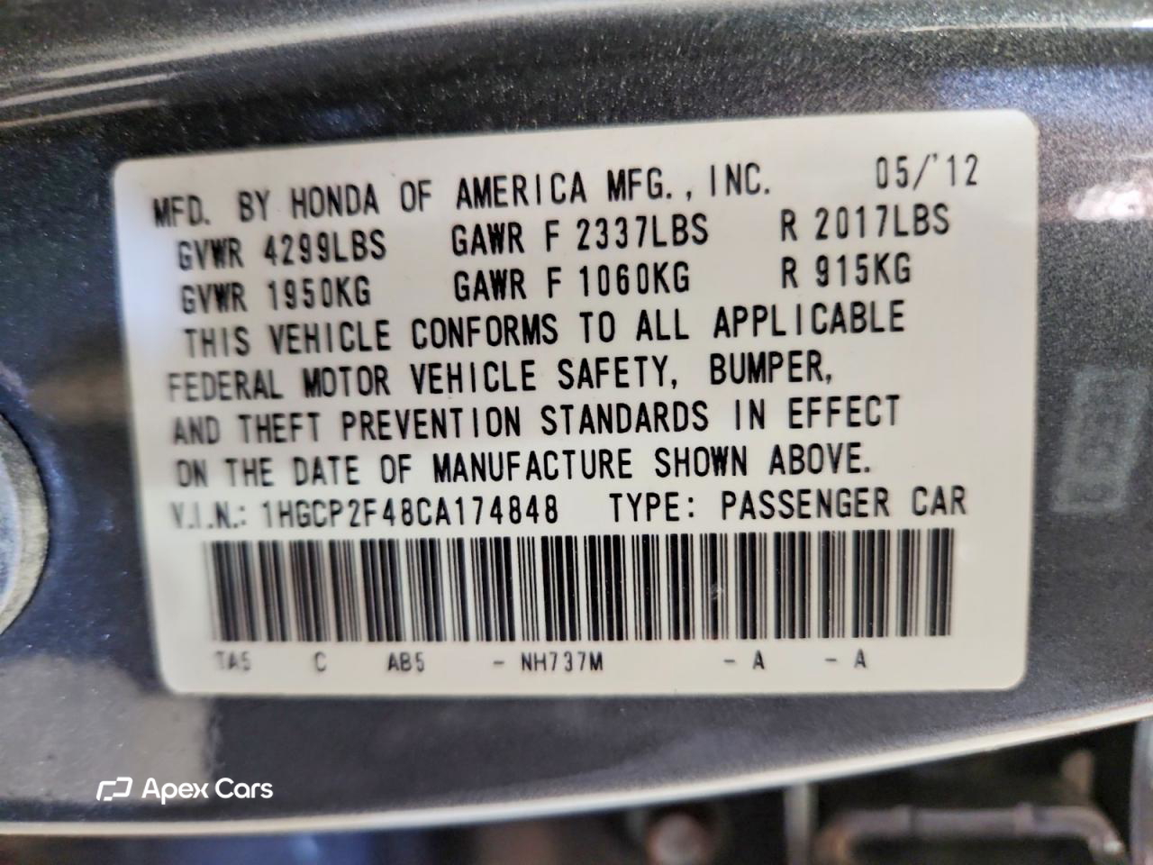 Honda Accord 2012