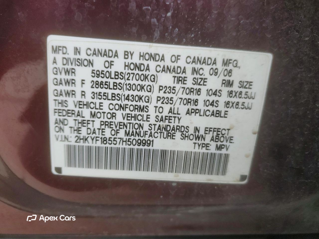 Honda Pilot 2007