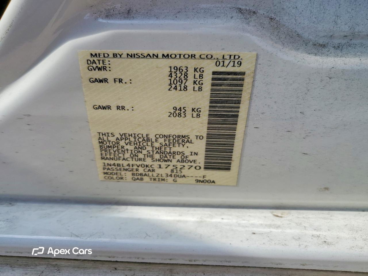Nissan Altima 2019
