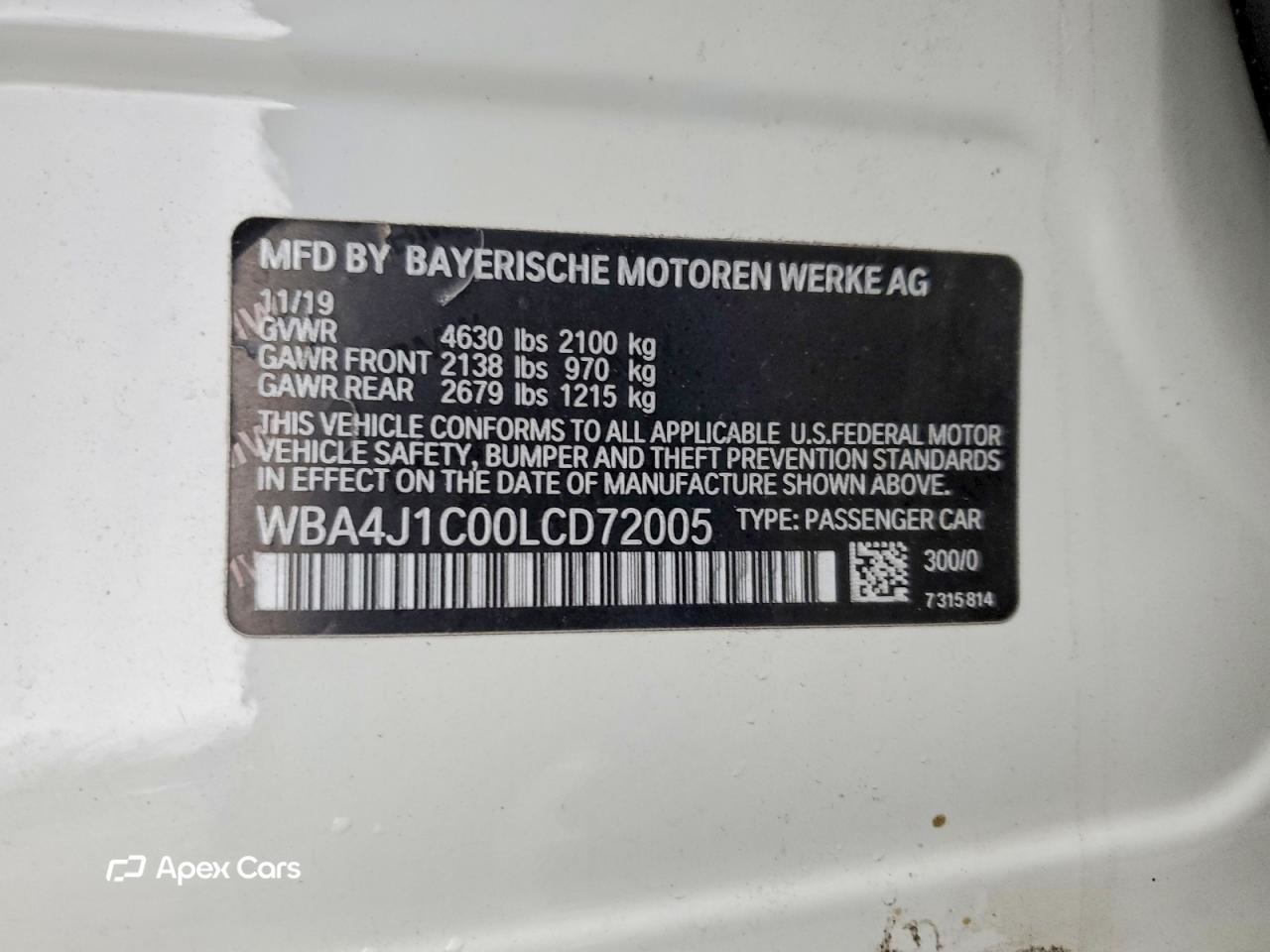 BMW Series 4 2020