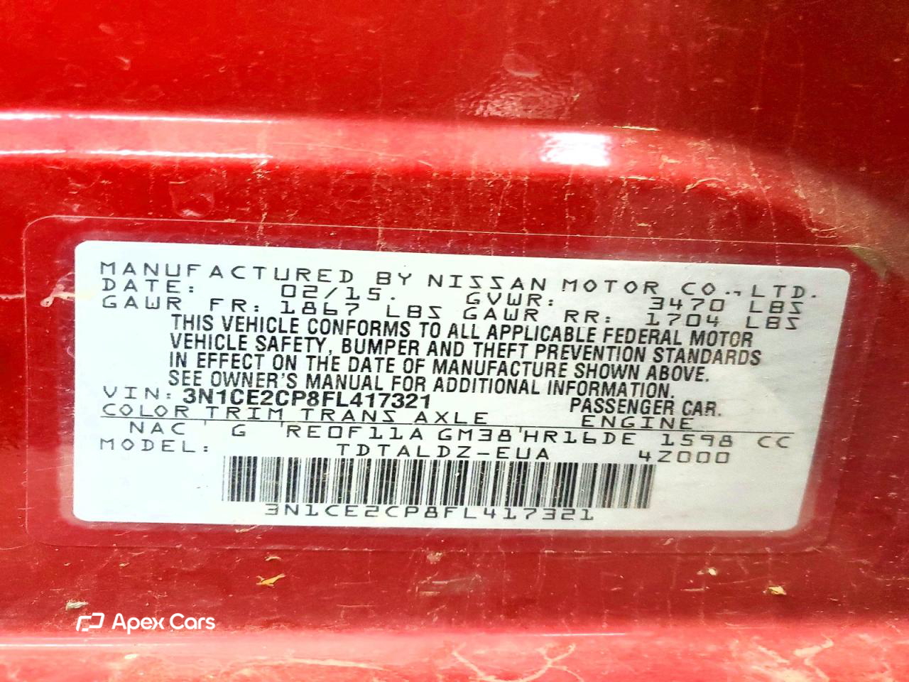 Nissan Versa 2015