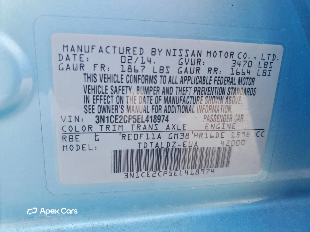 Nissan Versa 2014