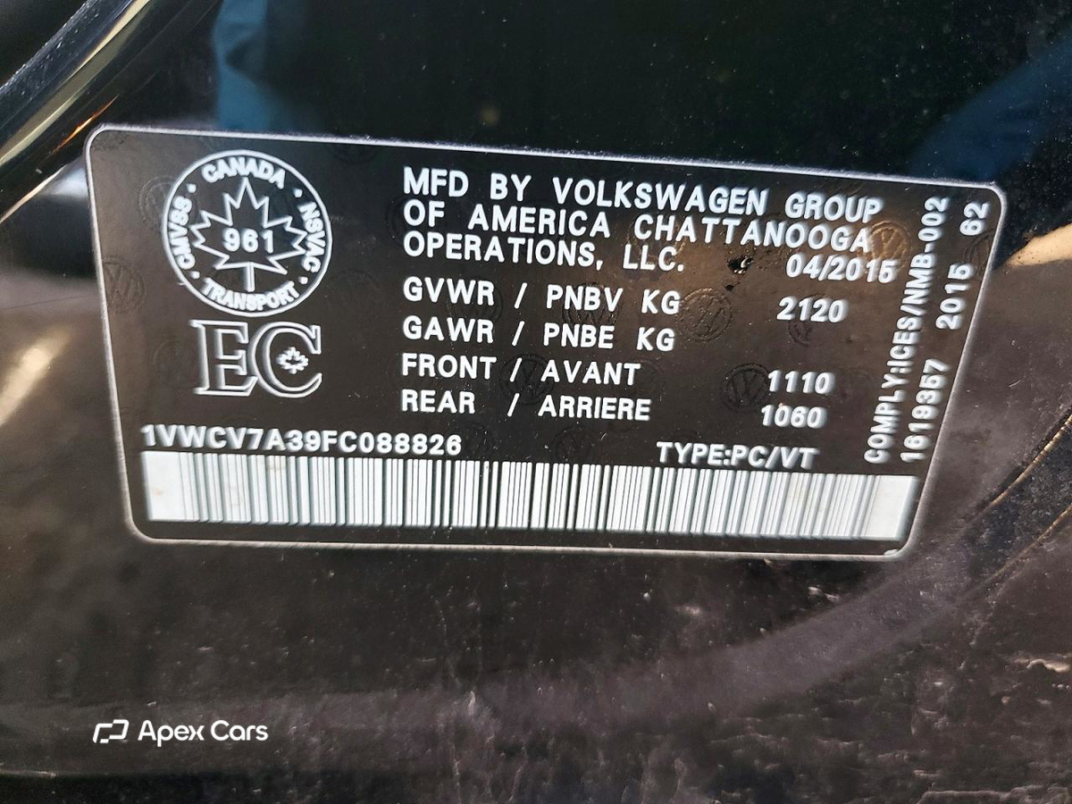 Volkswagen Passat 2015