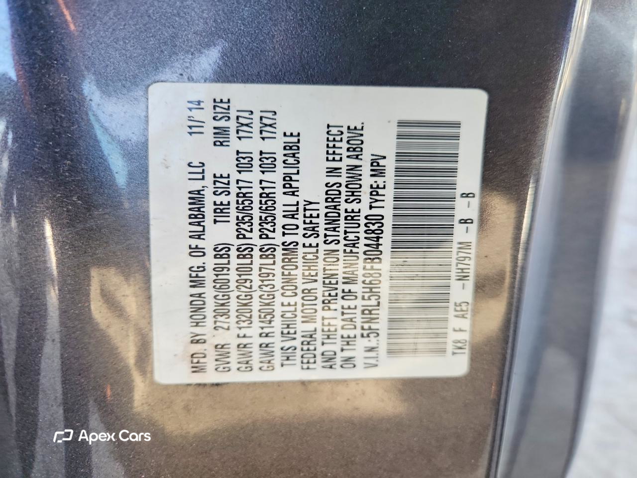 Honda Odyssey 2015