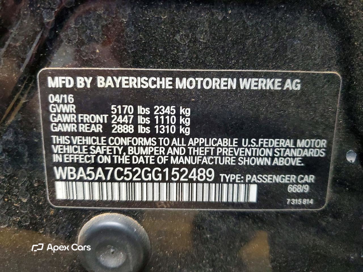 BMW Series 5 2016