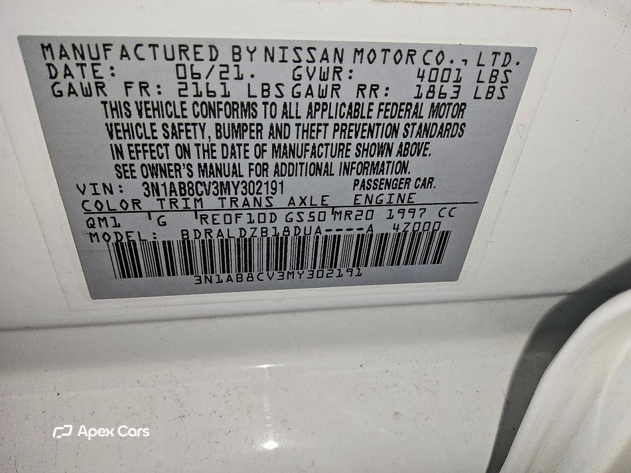 Nissan Sentra 2021