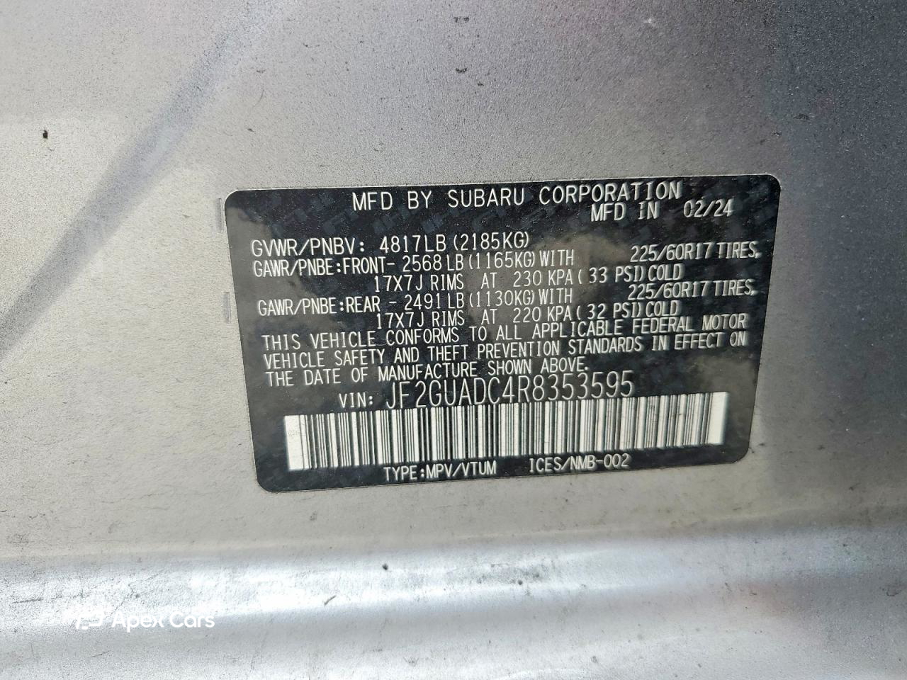 Subaru XV 2024