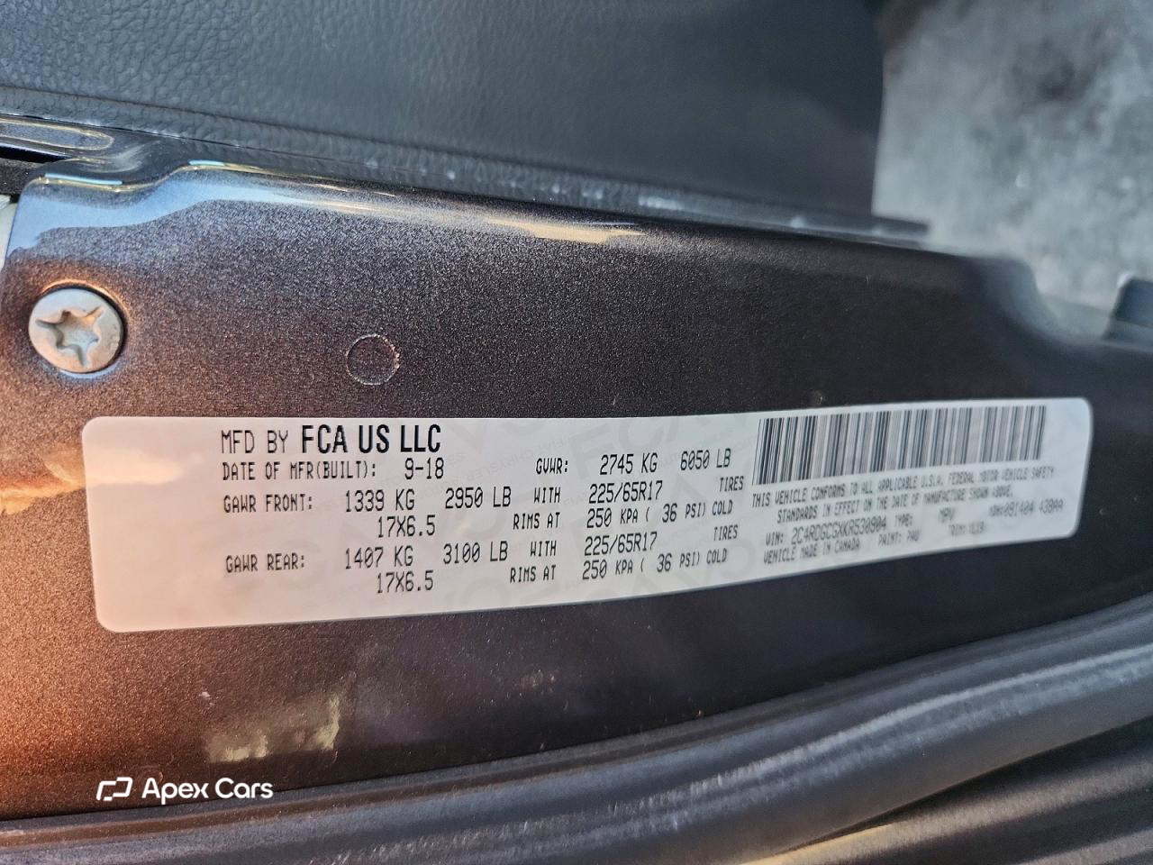 Dodge Caravan 2019