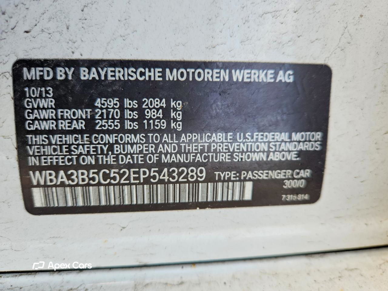 BMW Series 3 2014