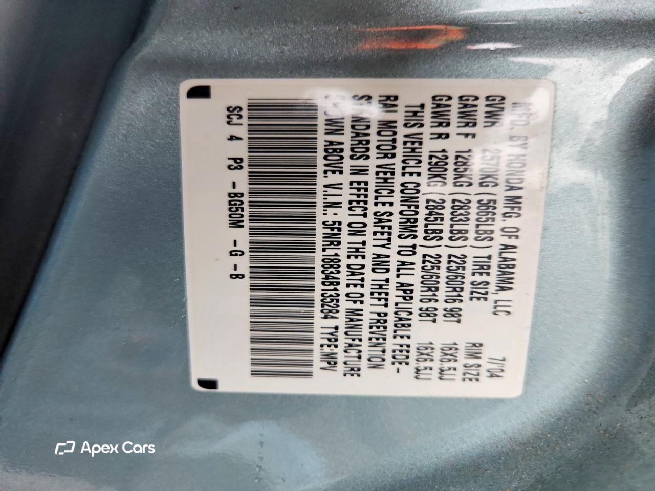Honda Odyssey 2004