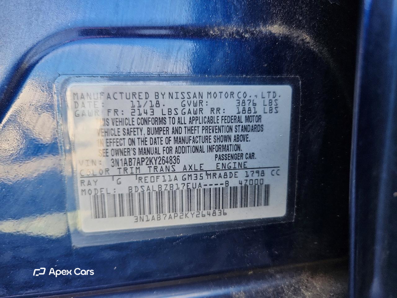 Nissan Sentra 2019