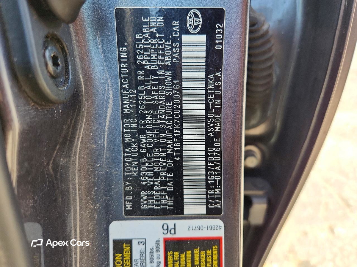 Toyota Camry 2012