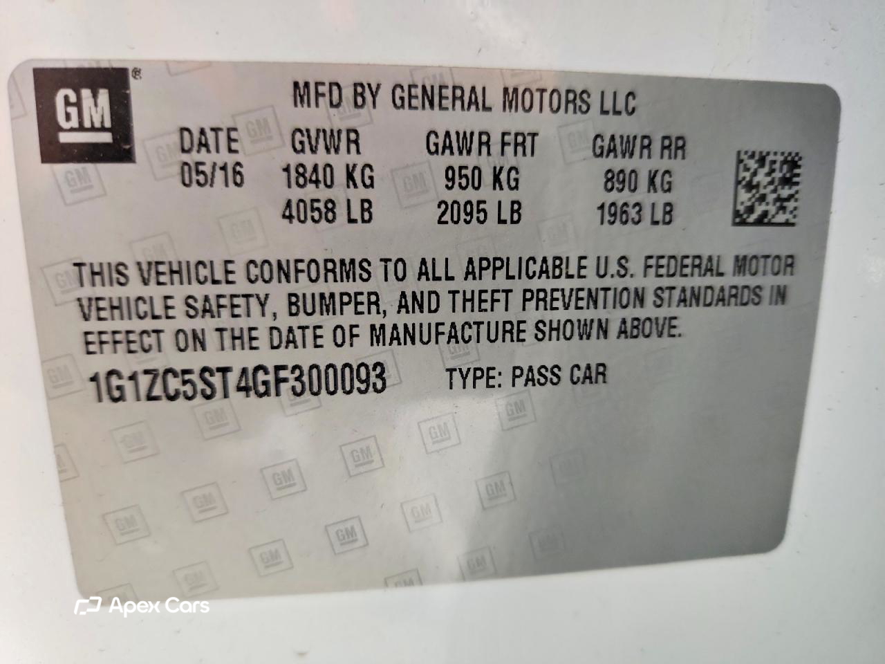 Chevrolet Malibu 2016