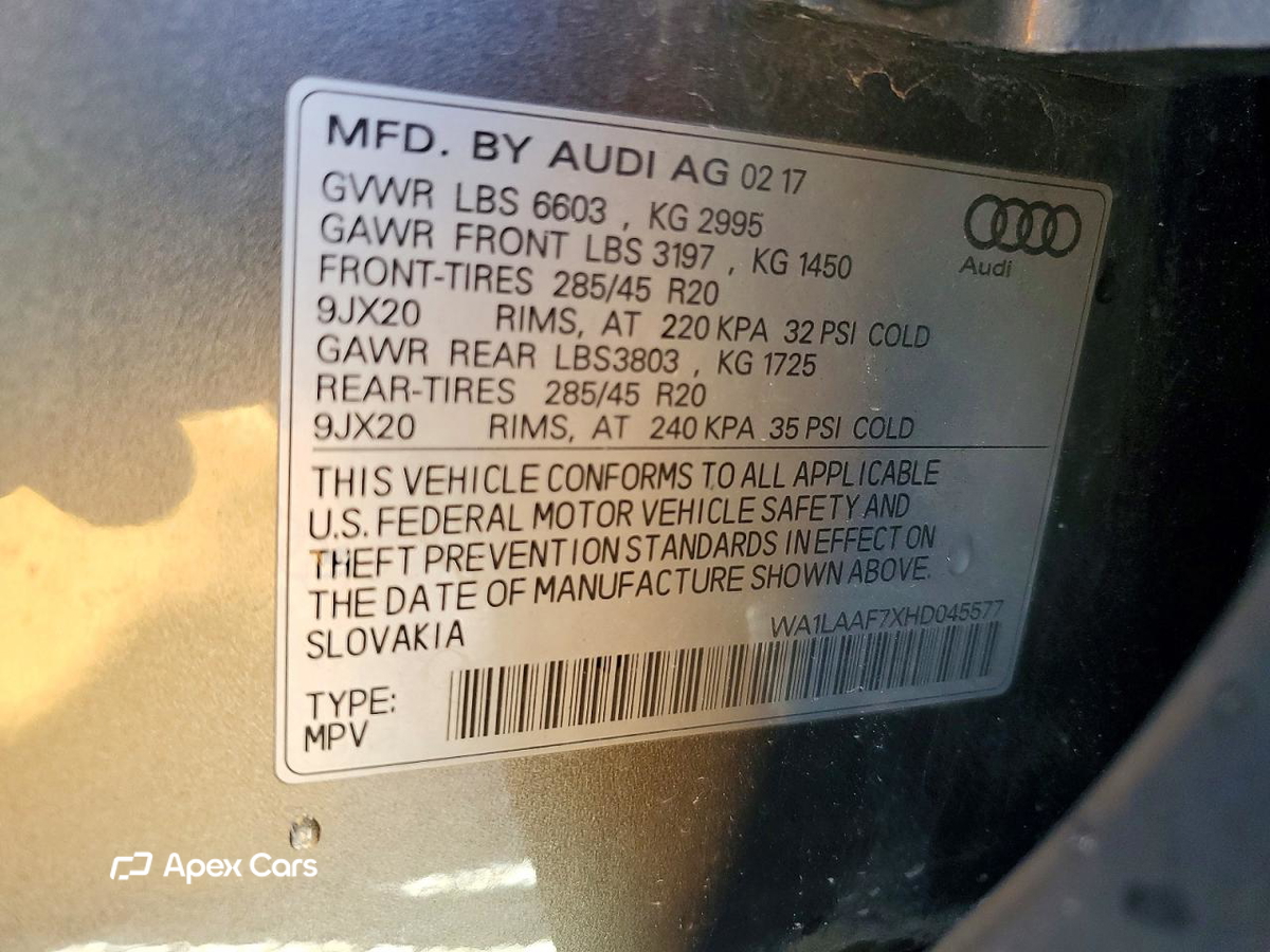Audi Q7 2017