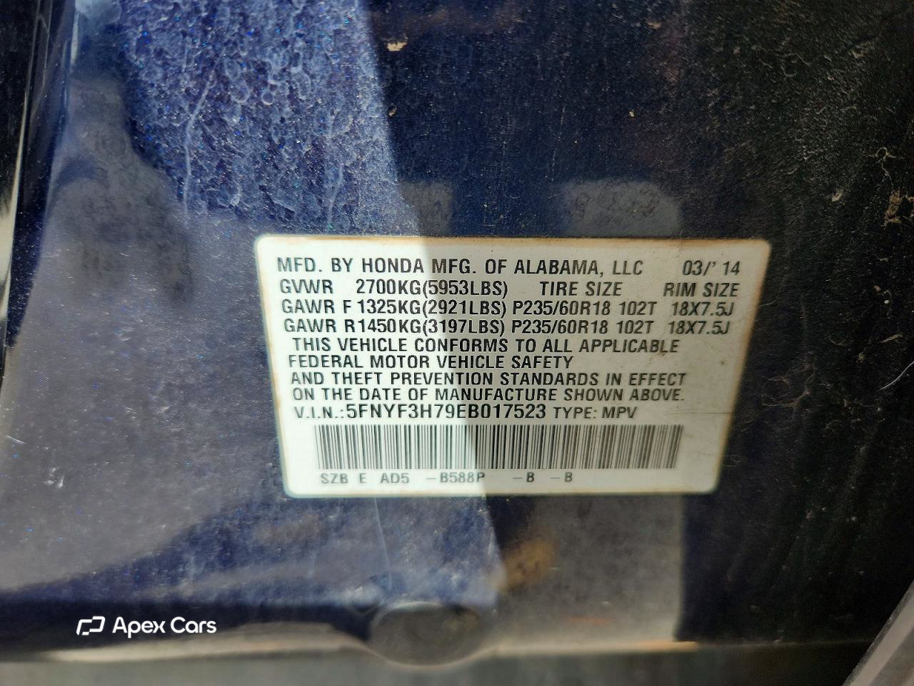 Honda Pilot 2014
