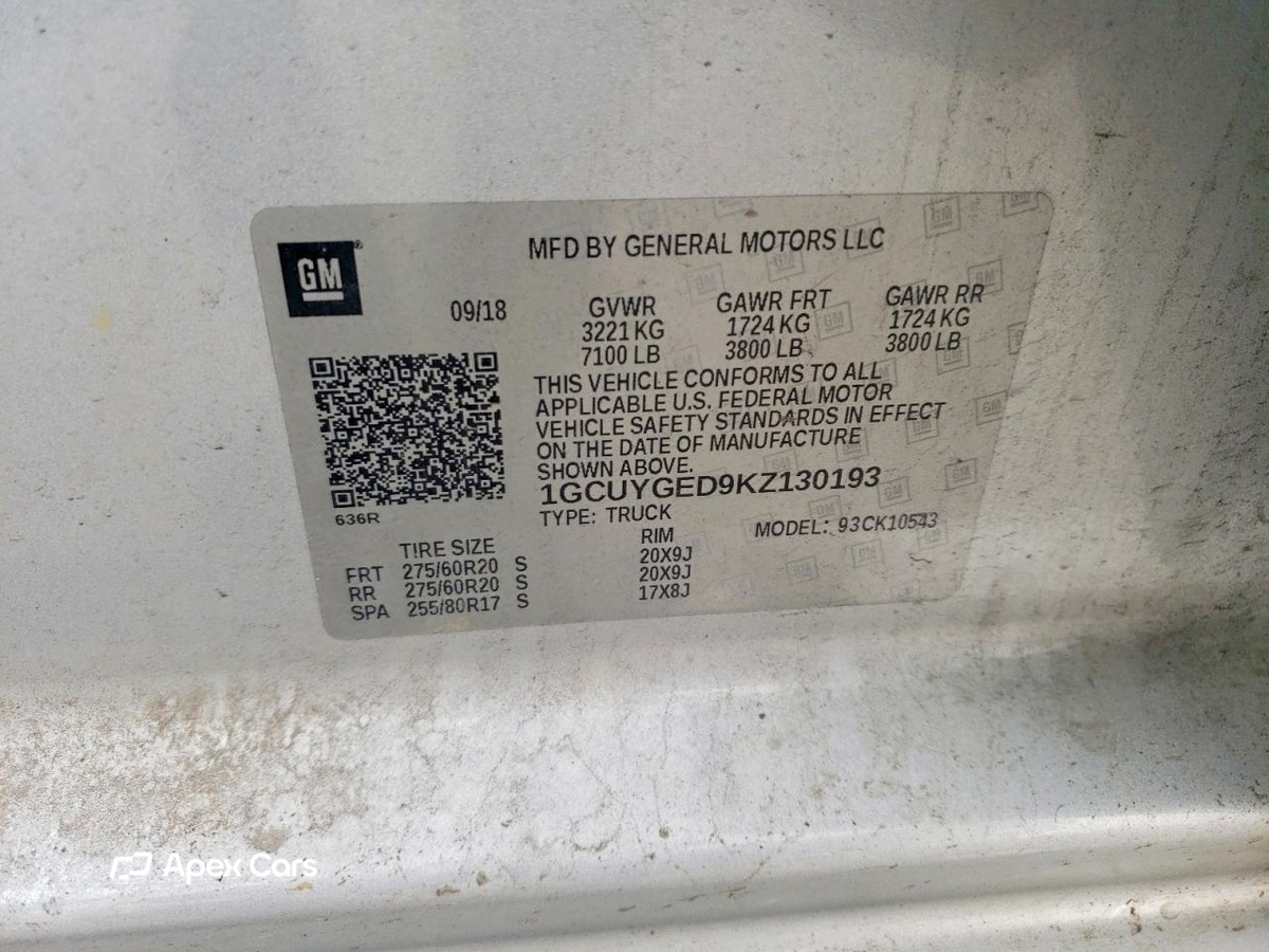 Chevrolet Silverado 2019