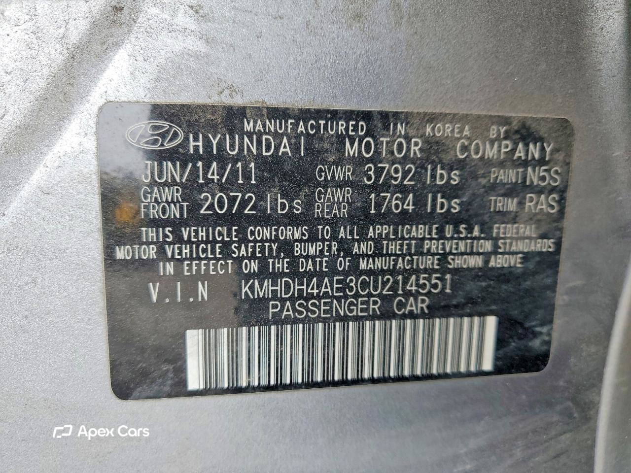 Hyundai Elantra 2012