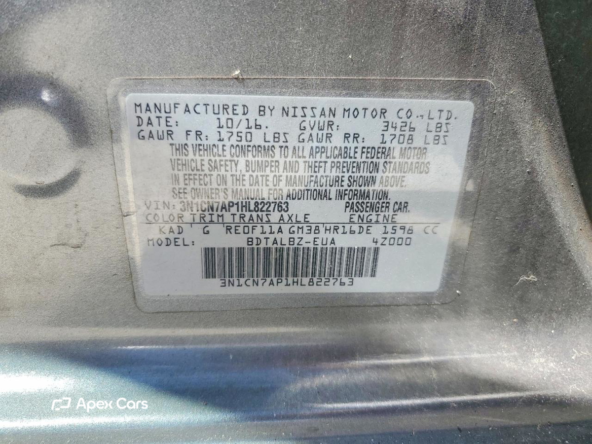 Nissan Versa 2017