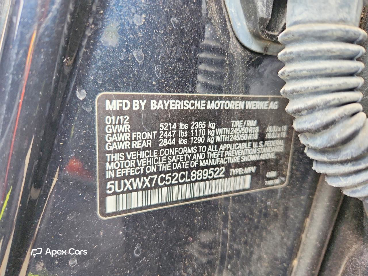 BMW X3 2012