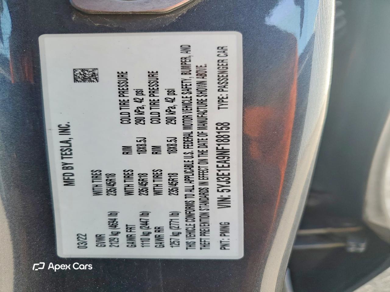 Tesla Model 3 2022