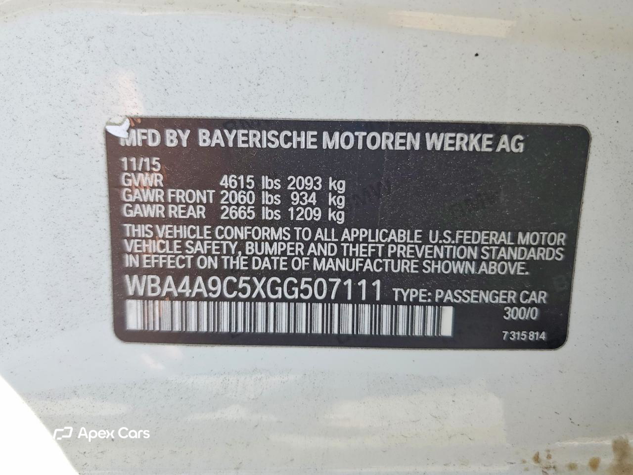 BMW Series 4 2016