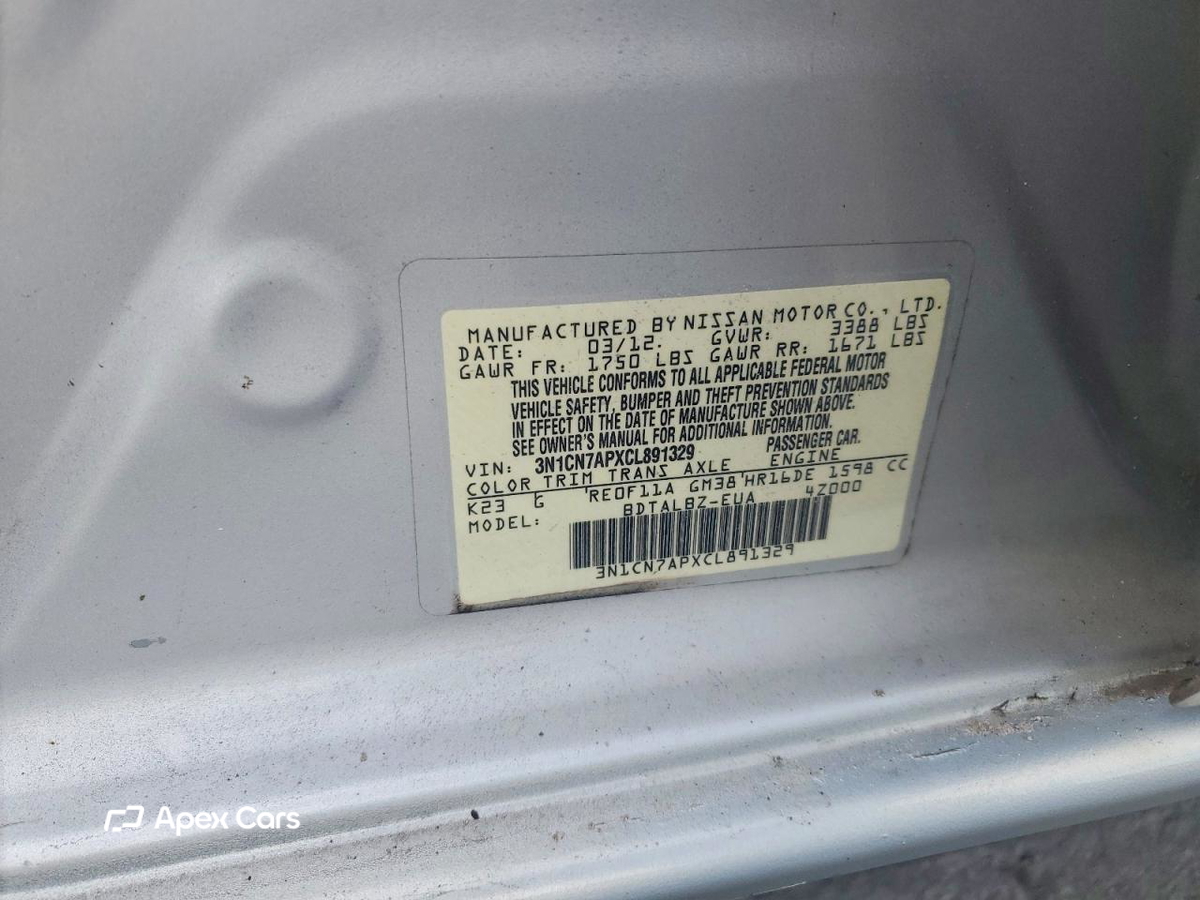 Nissan Versa 2012