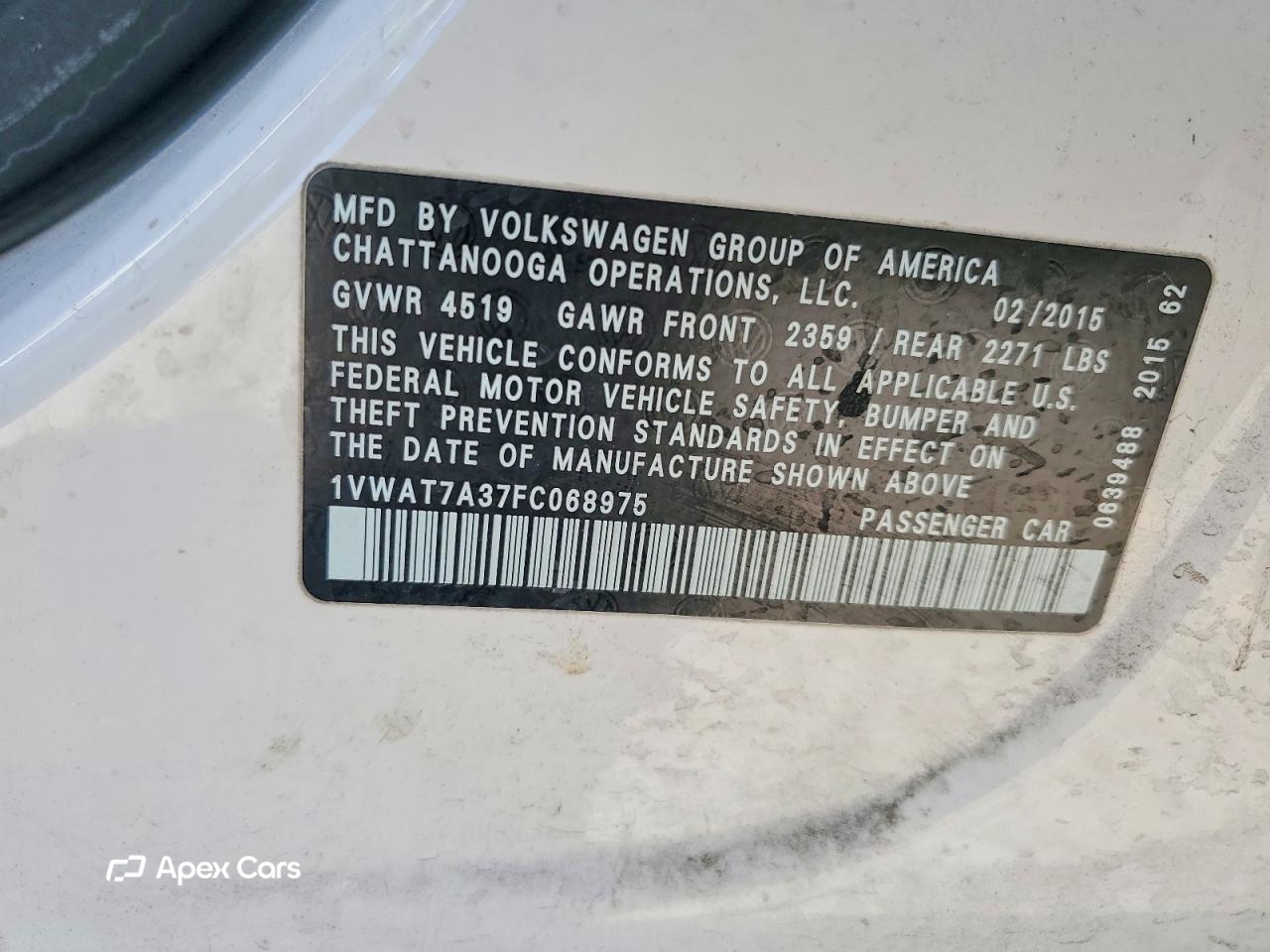 Volkswagen Passat 2015