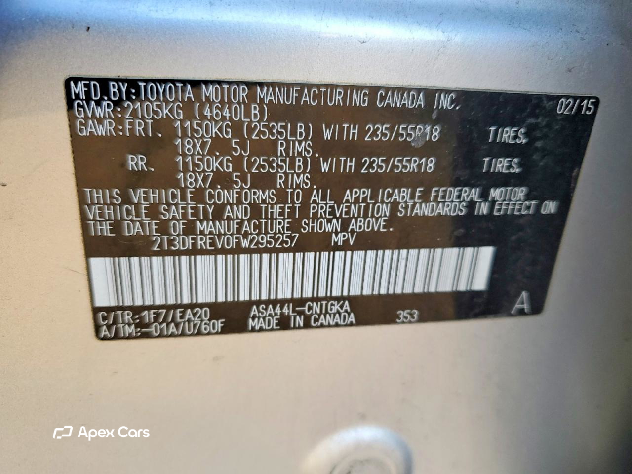 Toyota RAV 4 2015