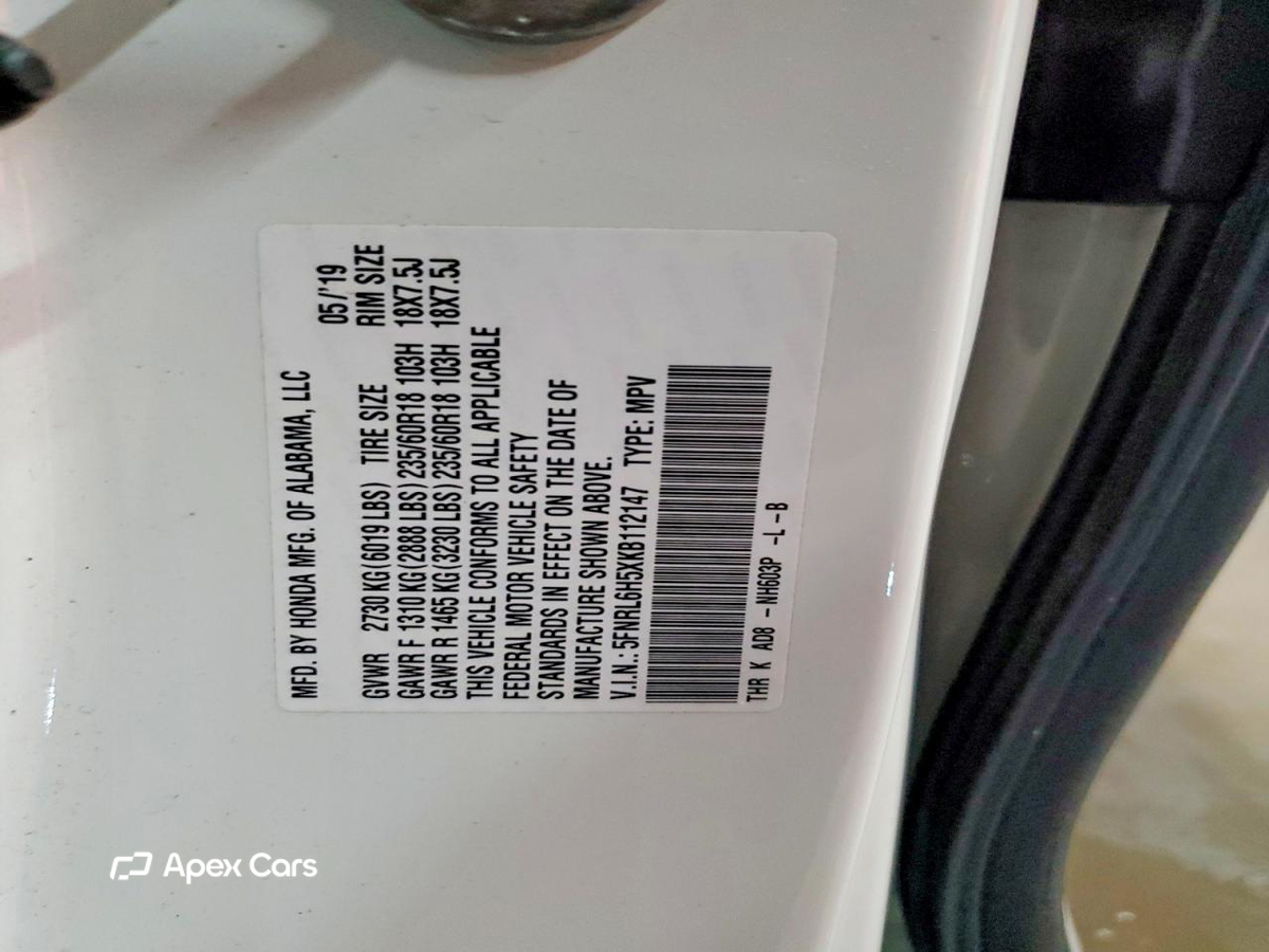 Honda Odyssey 2019