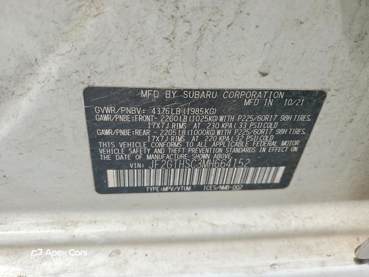 Subaru XV 2021