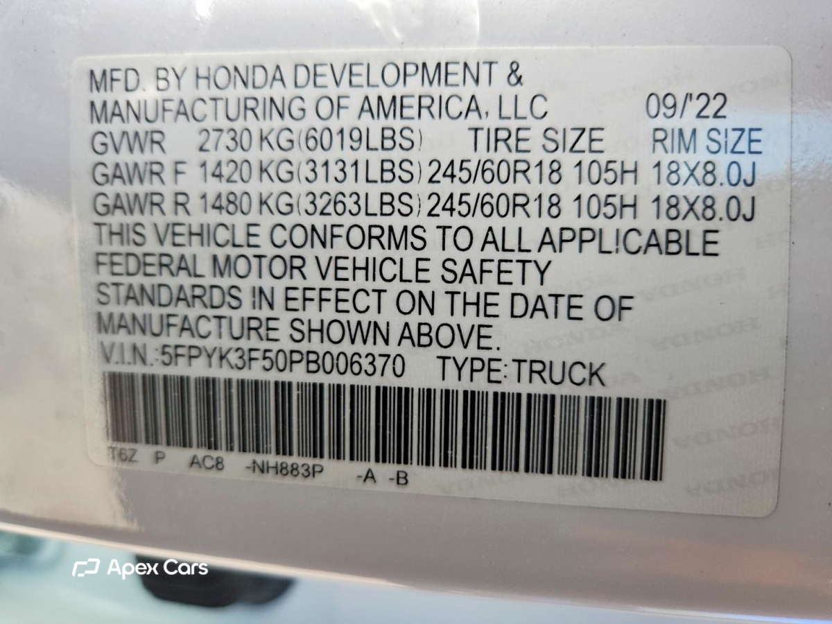 Honda Ridgeline 2023