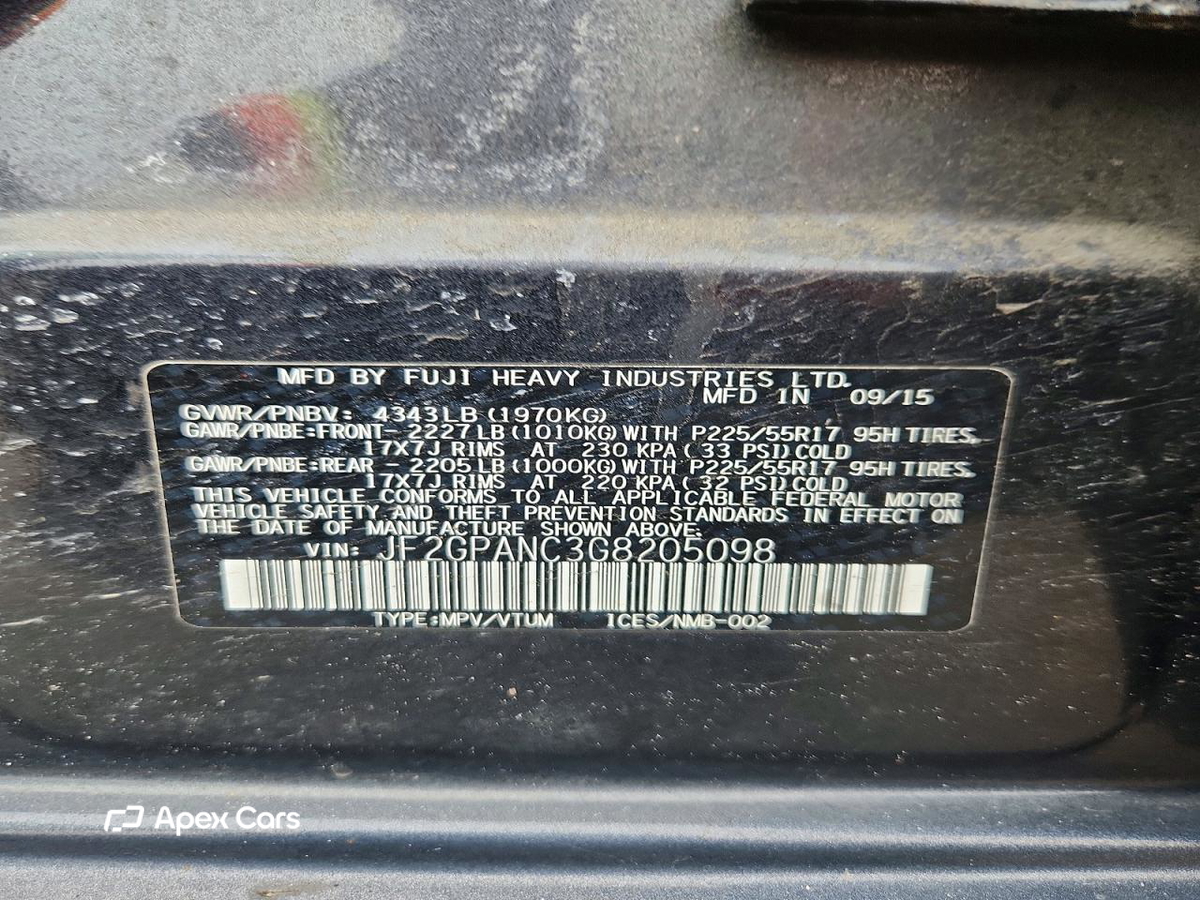 Subaru XV 2016
