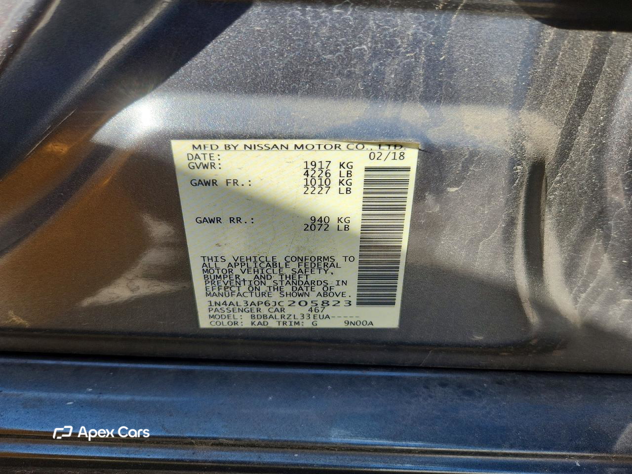 Nissan Altima 2018