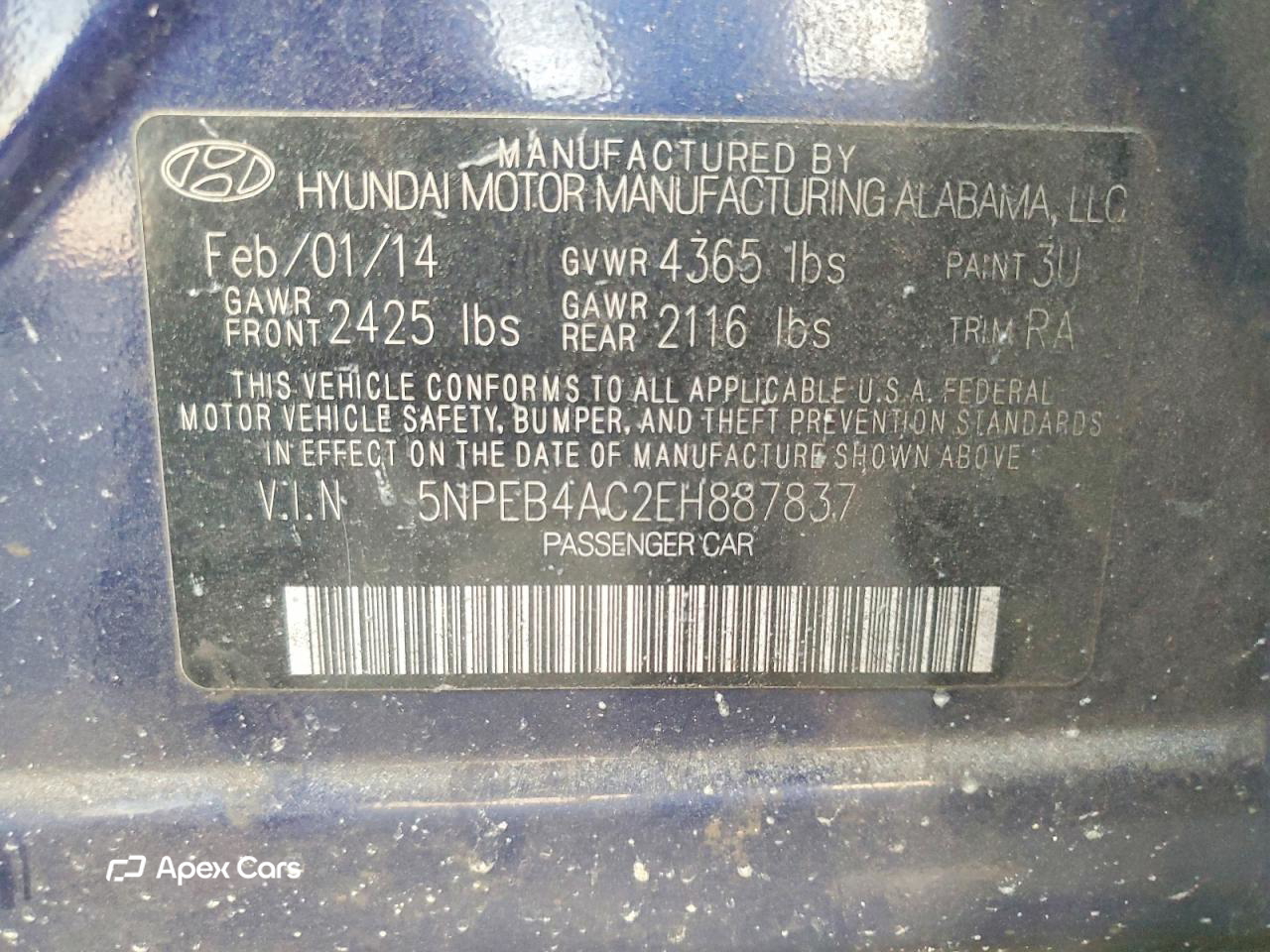 Hyundai Sonata 2014