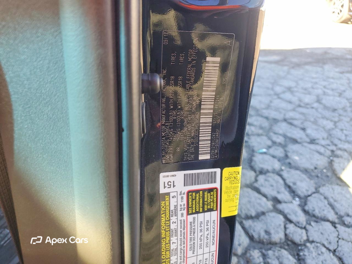 Toyota Sienna 2017
