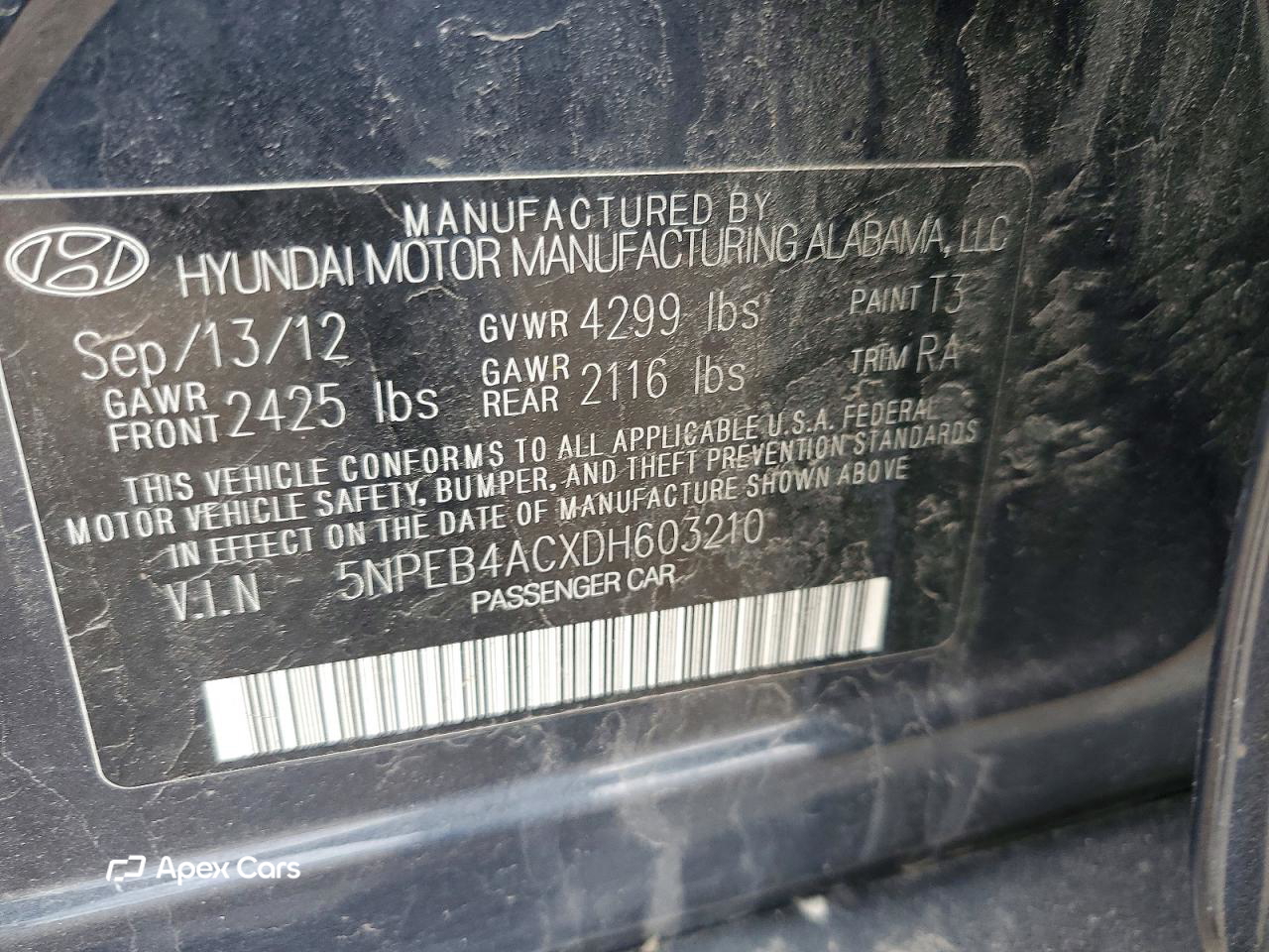 Hyundai Sonata 2013