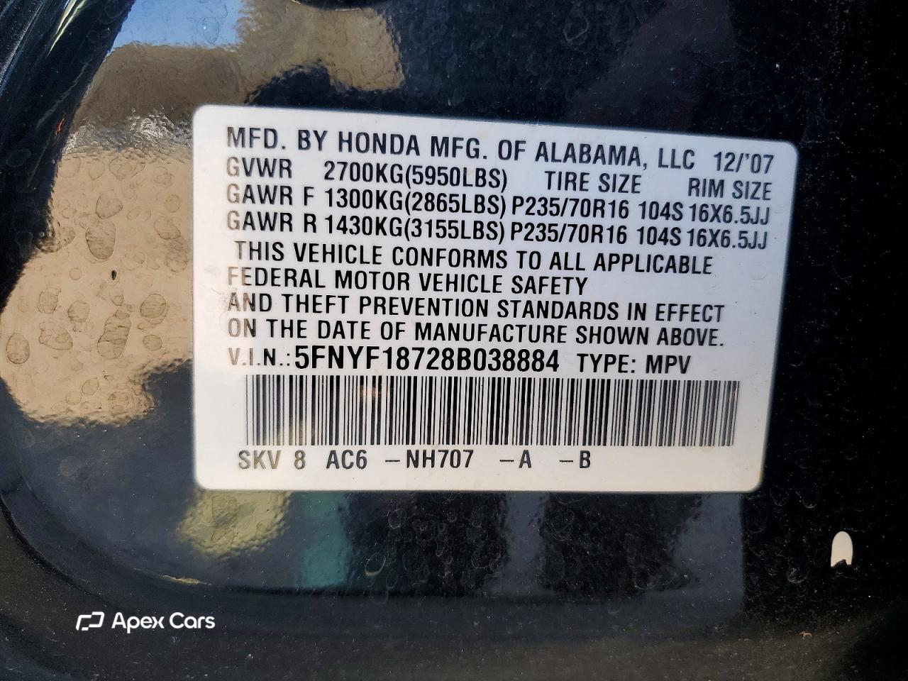 Honda Pilot 2008