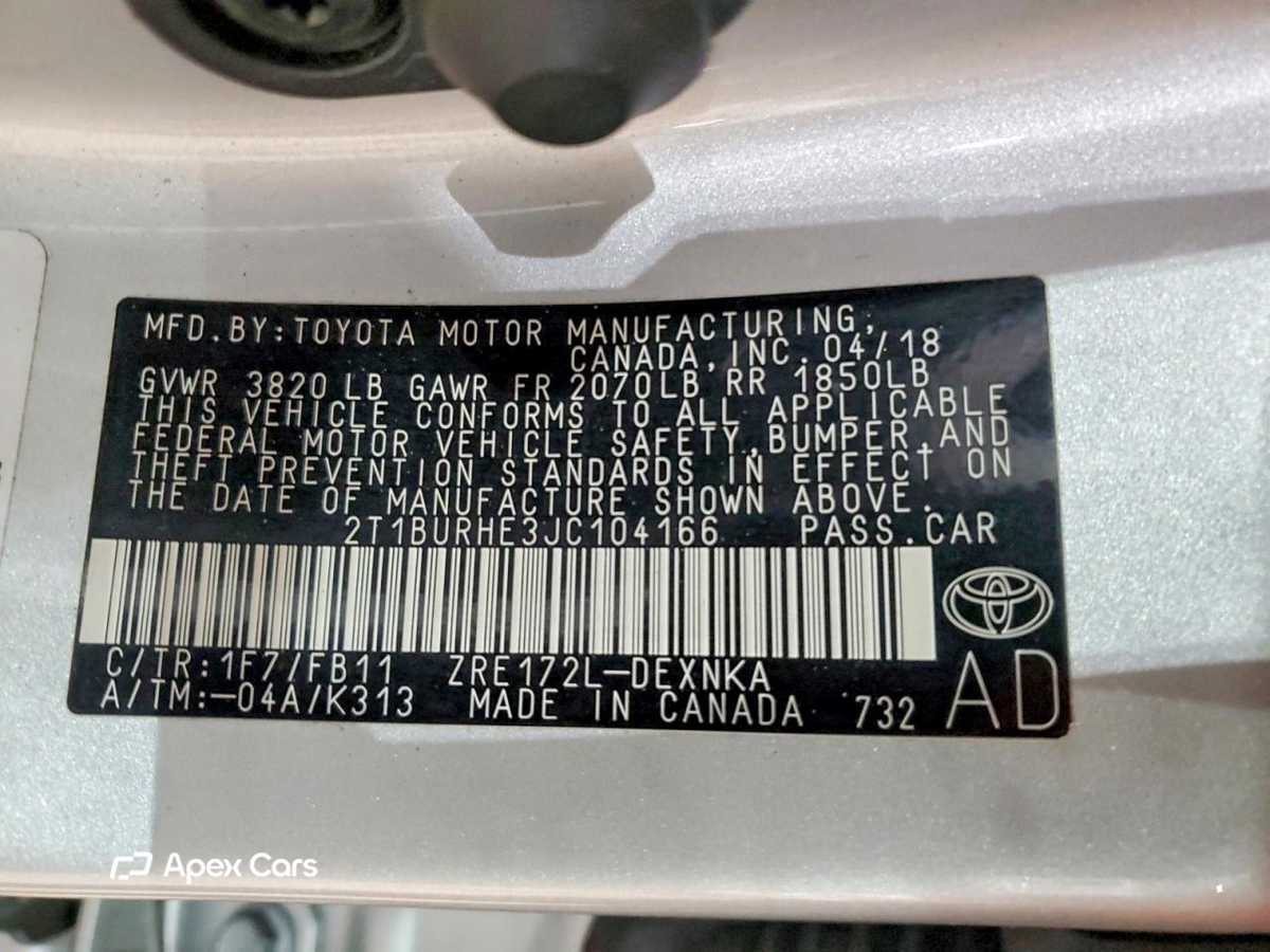 Toyota Corolla 2018
